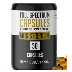 50mg Full Spectrum CBD Capsule - MAX Strength
